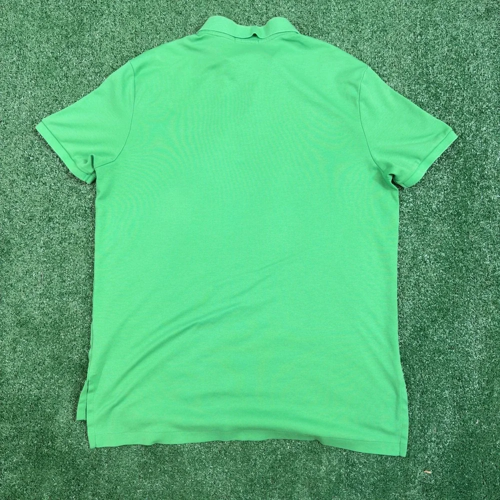 Polo Ralph Lauren Men's‎ XL Green Short Sleeve Polo Shirt Purple Pony Logo